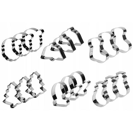 Plätzchen- und Lebkuchenausstecher Weihnachtsausstecher 18 Stk.