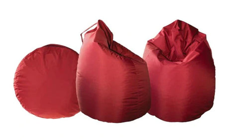 Bean Bag Sitzsack, 80 x 80 x 120 cm, Sitzkissen, mit Tragegriff Boden - ROT