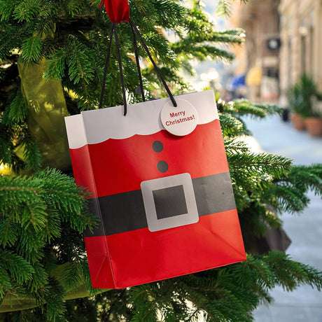 Papiertüte Weihnachtsmannkostüm 175x75x225mm 3St