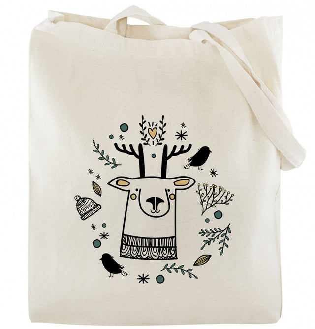 Weihnachten Baumwolltasche RENTIER