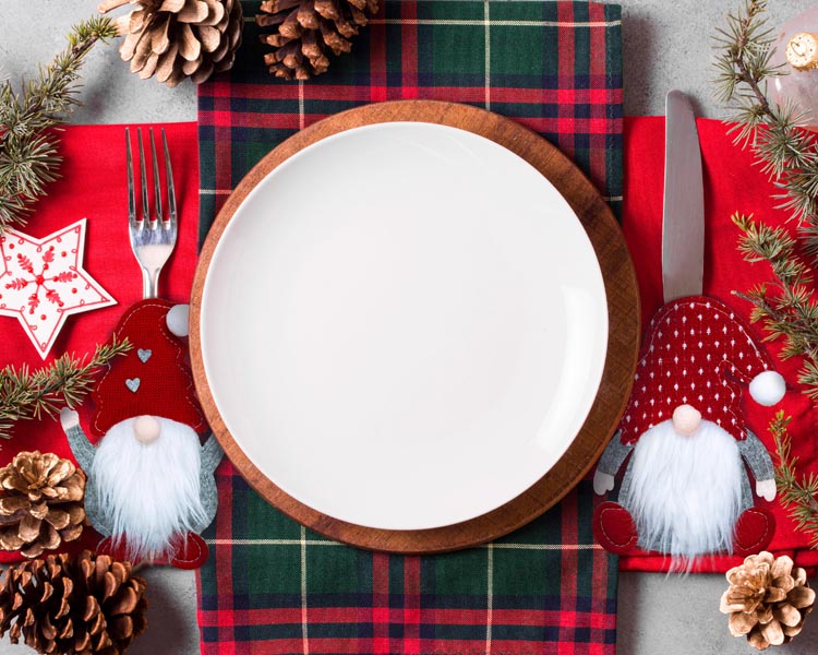 Weihnachtsbesteckhülle 3-tlg.