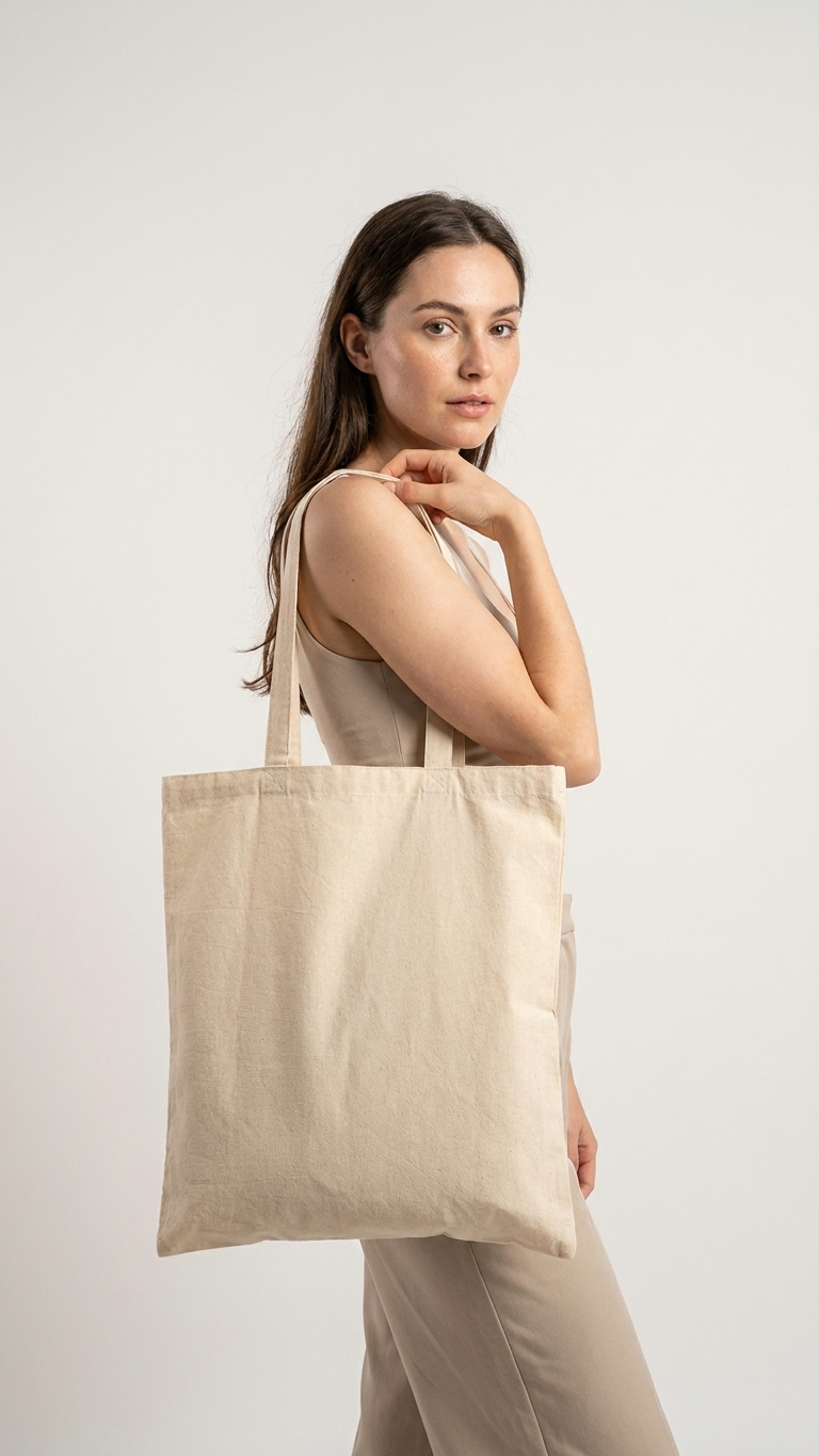 Baumwolltasche 300 x 400 mm – Ecru