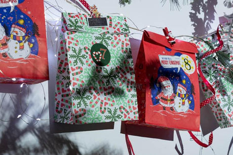 DIY Adventskalender Set mit 24 Aufklebern