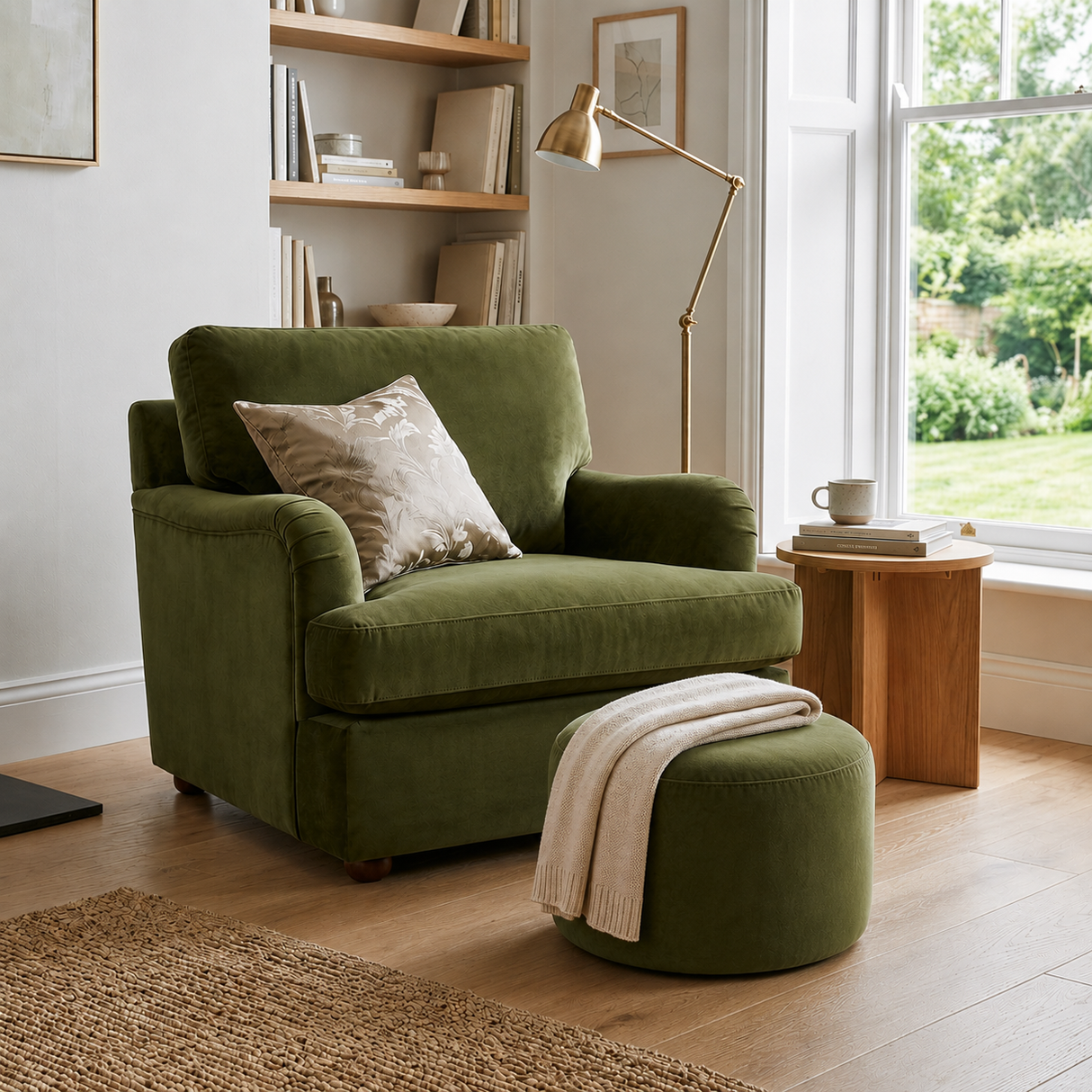 Sitzhocker Rund Fußhocker VELVET Verschiedene Farben