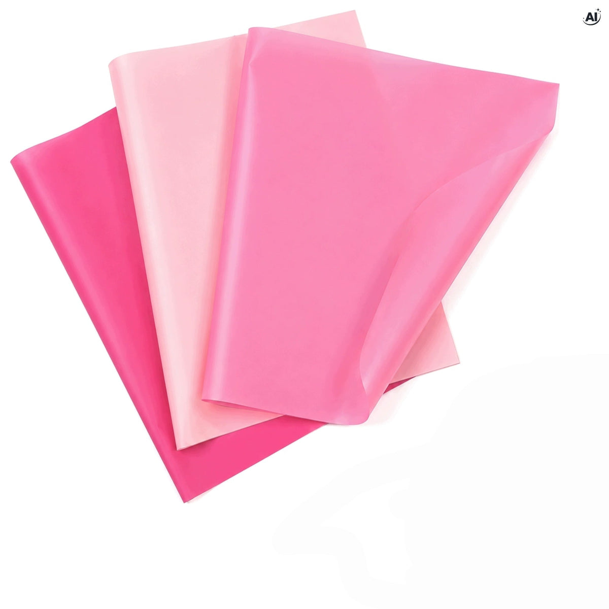 Dekoratives Geschenkpapier 35 x 50 cm - Verschiedene Sorten Rosa
