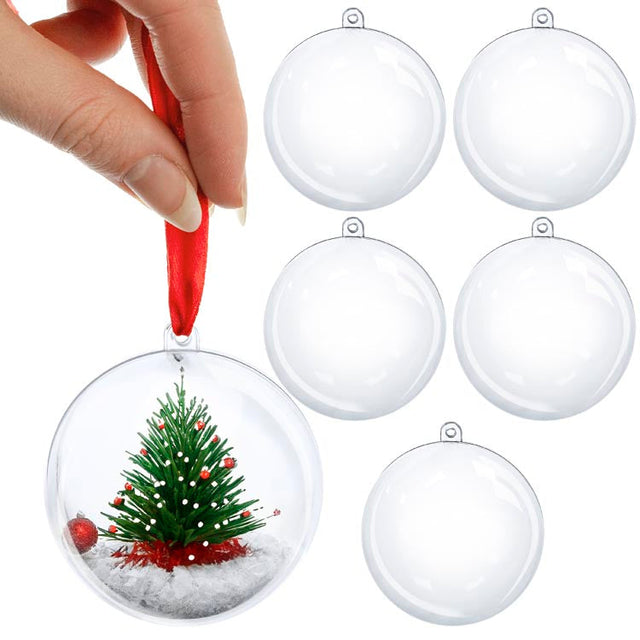 Transparente Kunststoffkugeln 5 Stk.