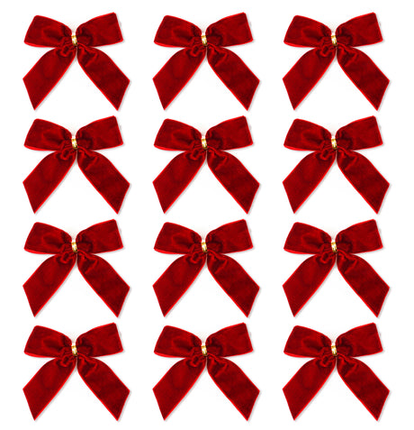 Schleifen Weihnachtsdeko 12 Stk