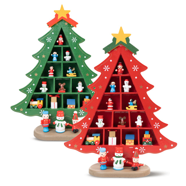 Dekorativer Weihnachtsbaum aus Holz, 29 cm