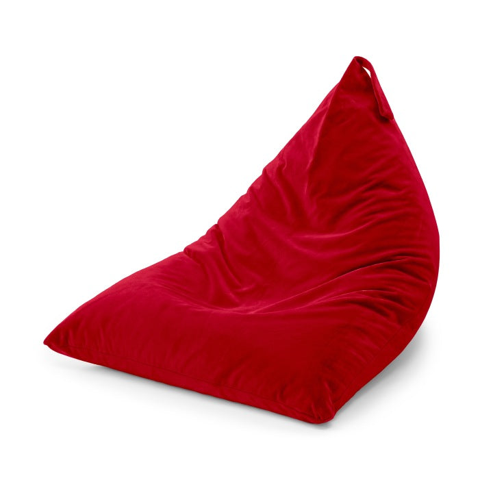 Sitzsack Pillow XXL Velvet einfarbig Rot