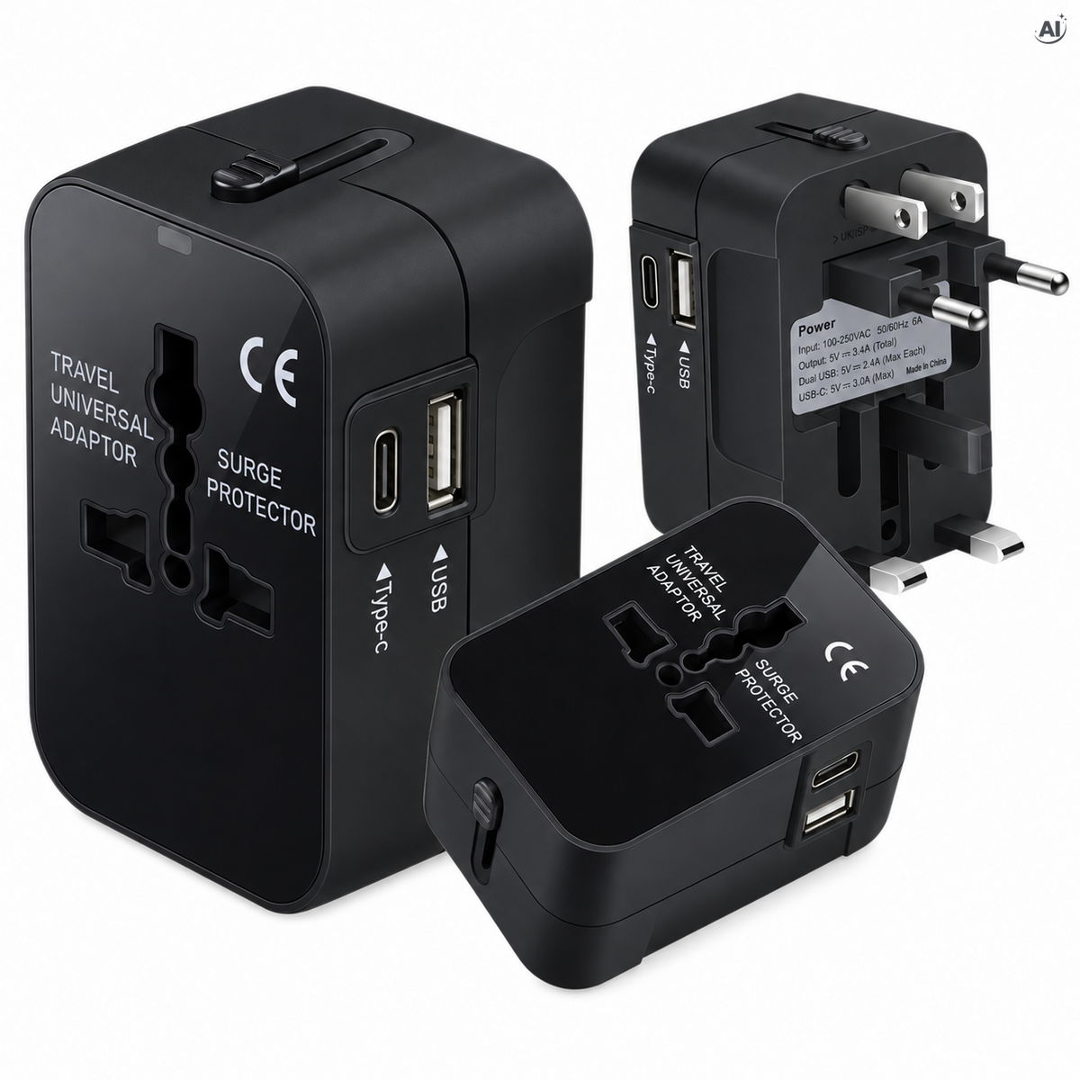 Universeller USB Reiseadapter