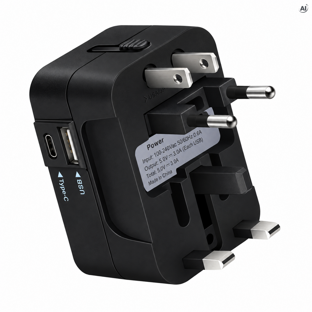 Universeller USB Reiseadapter