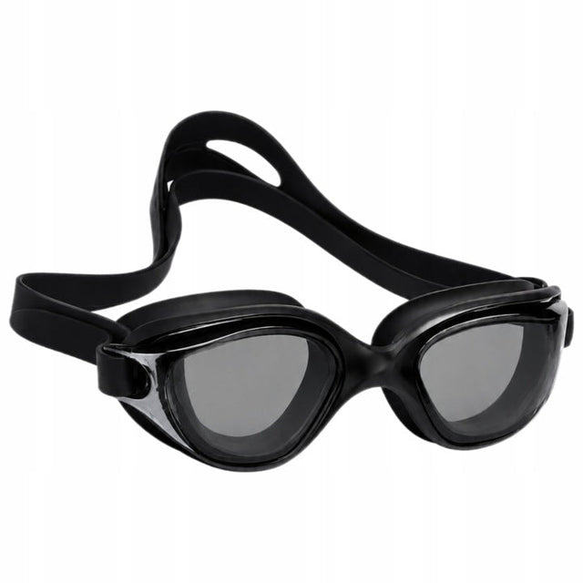 Schwarze Schwimmbrille mit Anti-Fog und UV-Schutz