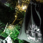 Weihnachtsbeutel aus Baumwolle 15x20cm BLACK RENTIER 220g