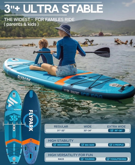 Aufblasbares SUP-Board zum Schwimmen Dunkelblau