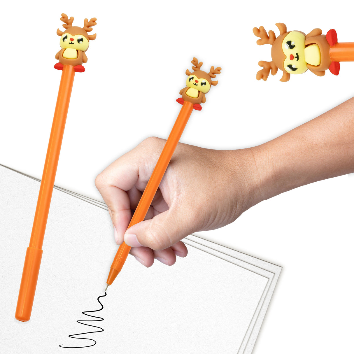 Brauner Rentier-Kugelschreiber