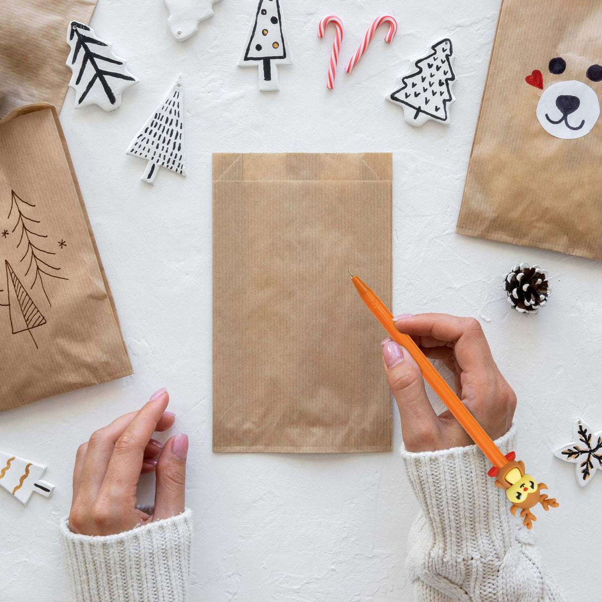 Brauner Rentier-Kugelschreiber