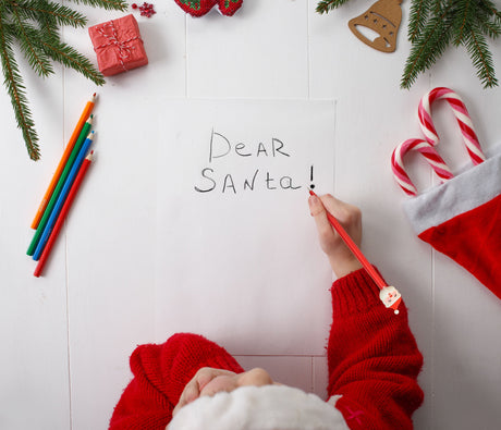 Weihnachtsmannkopf-Stift