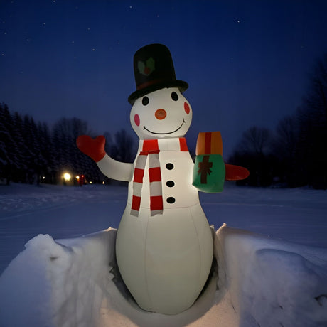 Aufblasbarer LED-Schneemann 180cm