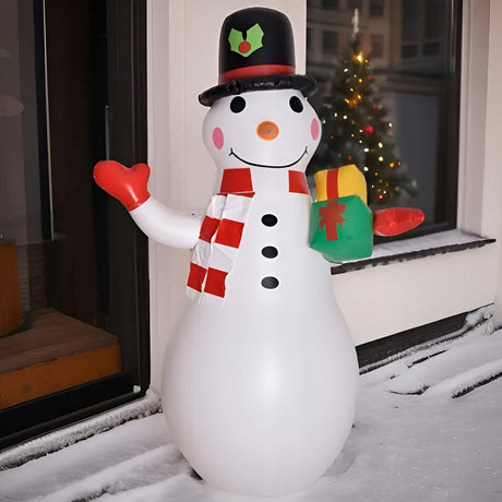 Aufblasbarer LED-Schneemann 180cm