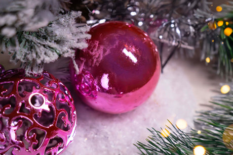 Weihnachtskugeln Set ROSA 6/4/3cm 100St.