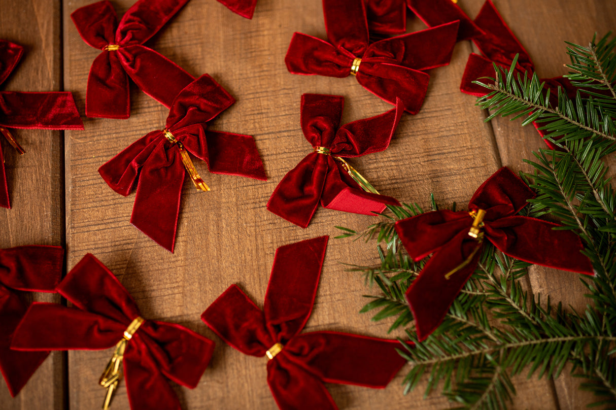 Schleifen Weihnachtsdeko 12 Stk