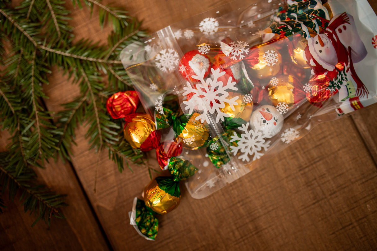 Weihnachts-Reißverschlussbeutel, 20 Stück.