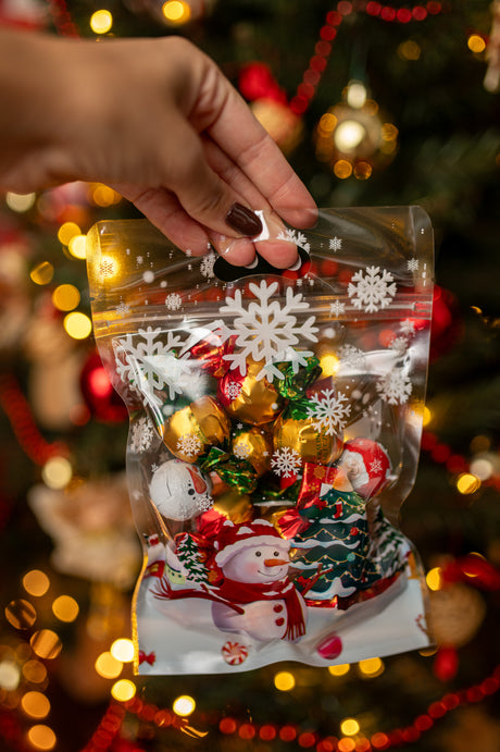 Weihnachts-Reißverschlussbeutel, 20 Stück.