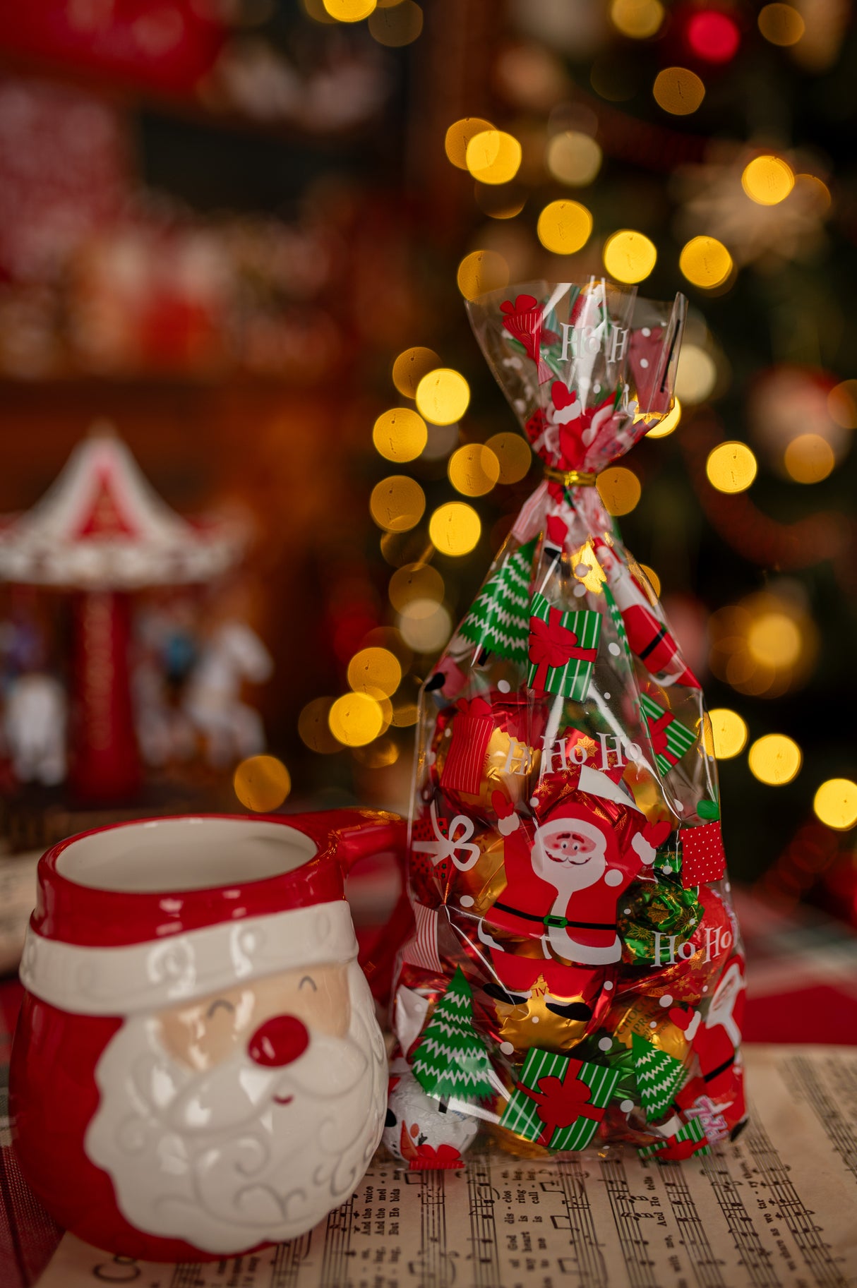 Weihnachtliches Cellophantüten-Set 20tlg.