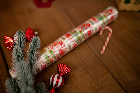 Weihnachtsfolien-Zellophanpapier zum Einpacken