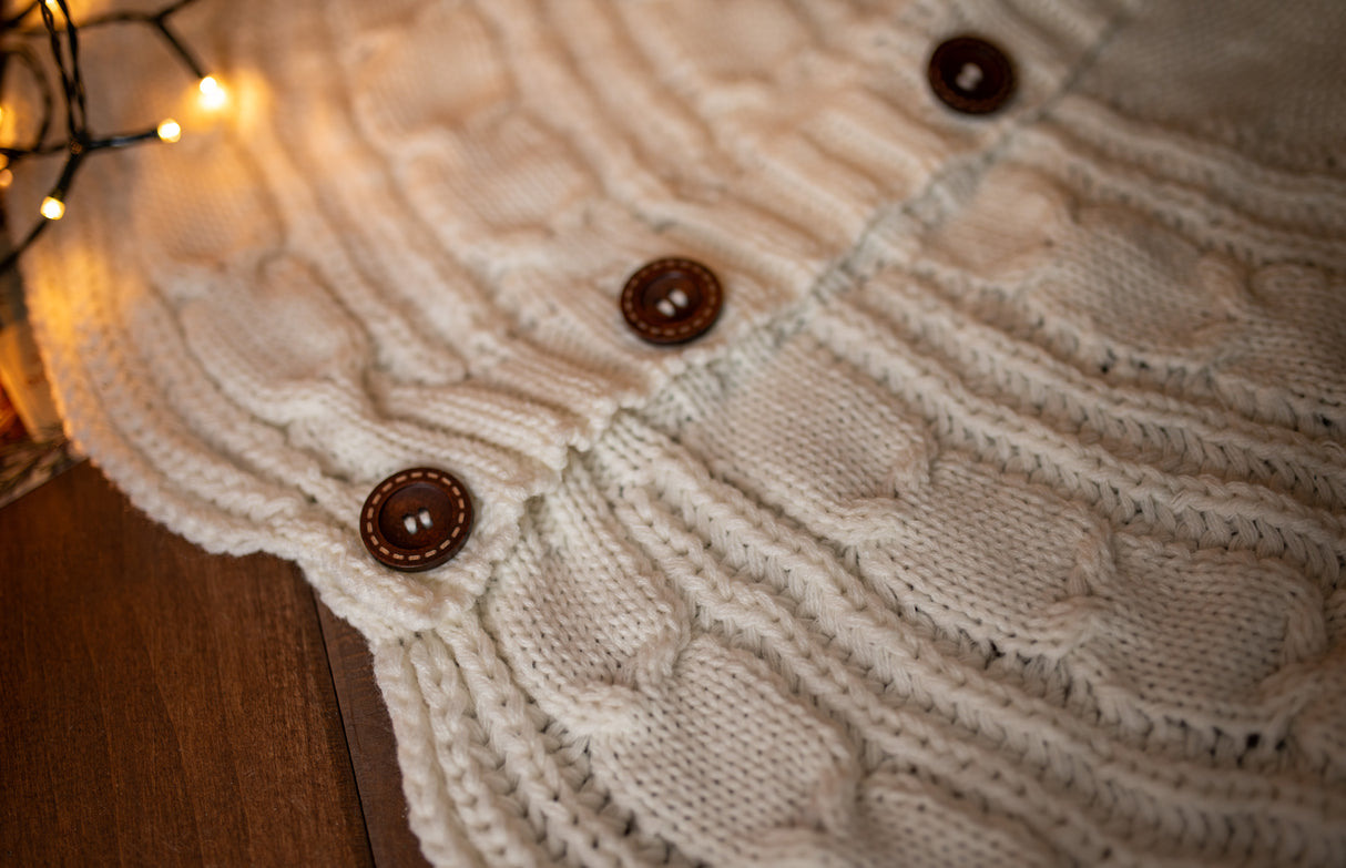 Weihnachtsteppich unter dem Weihnachtsbaum