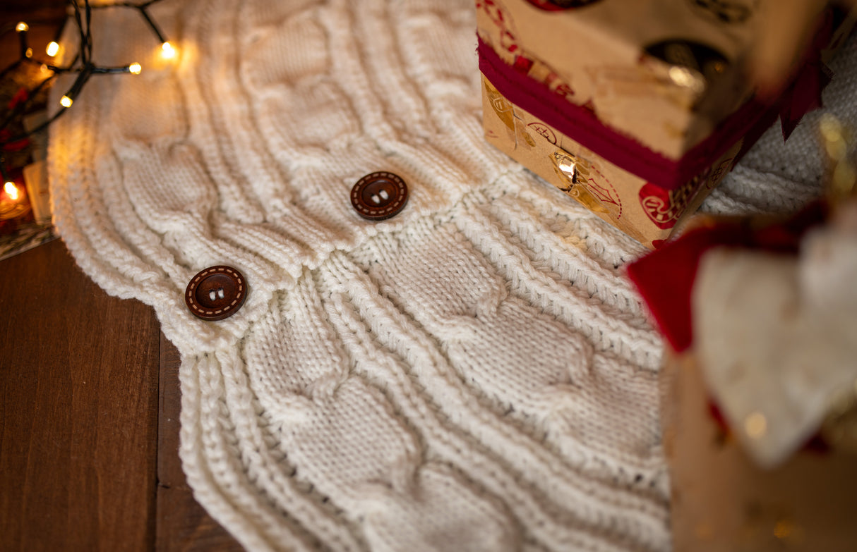 Weihnachtsteppich unter dem Weihnachtsbaum