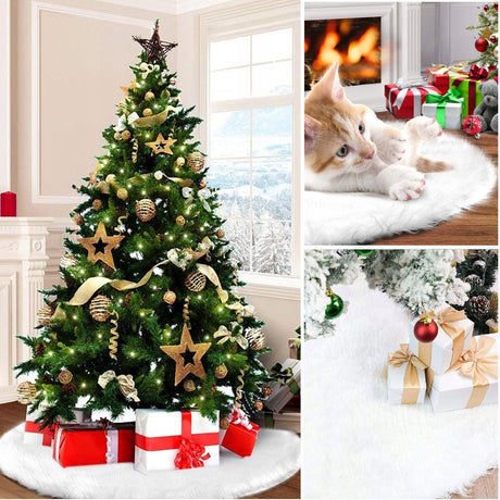 Weihnachtsbaummatte 90cm WEISS