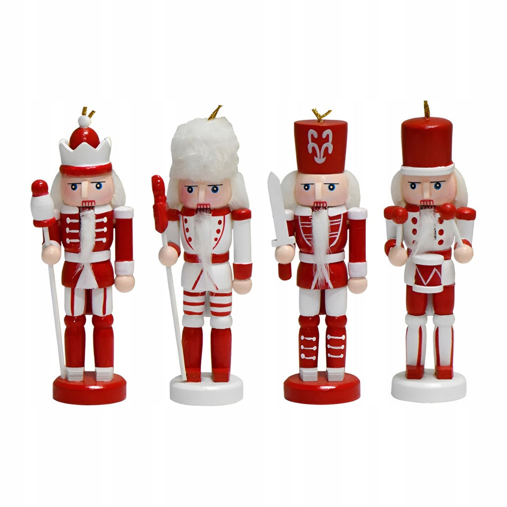 Nussknacker Weihnachtsbaumanhänger 4 St.