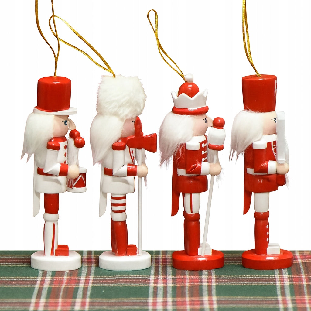 Nussknacker Weihnachtsbaumanhänger 4 St.