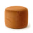Sitzhocker Rund Fußhocker VELVET Verschiedene Farben Orange