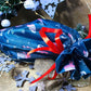 Weihnachtsbeutel aus Polyester 30x45cm WEISS RENTIER