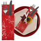 Bestecktaschen Besteckhalter Weihnachten 1 Stück ROTER Weihnachtsbaum