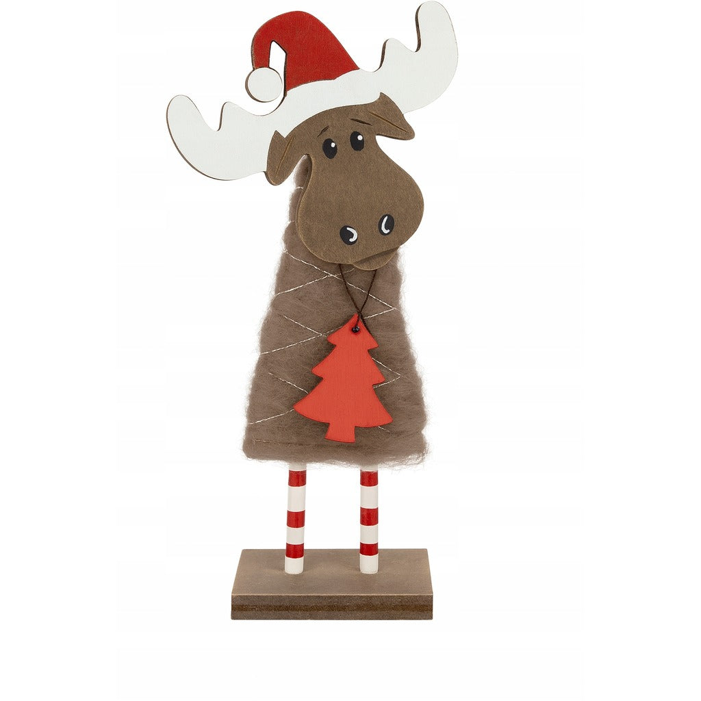 Dekorative Rentierfigur aus Holz