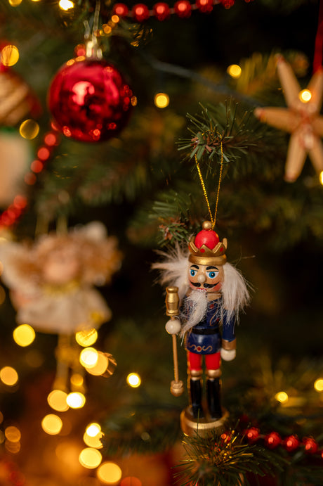 Nussknacker-Weihnachtsbaumhänger - 6er-Set