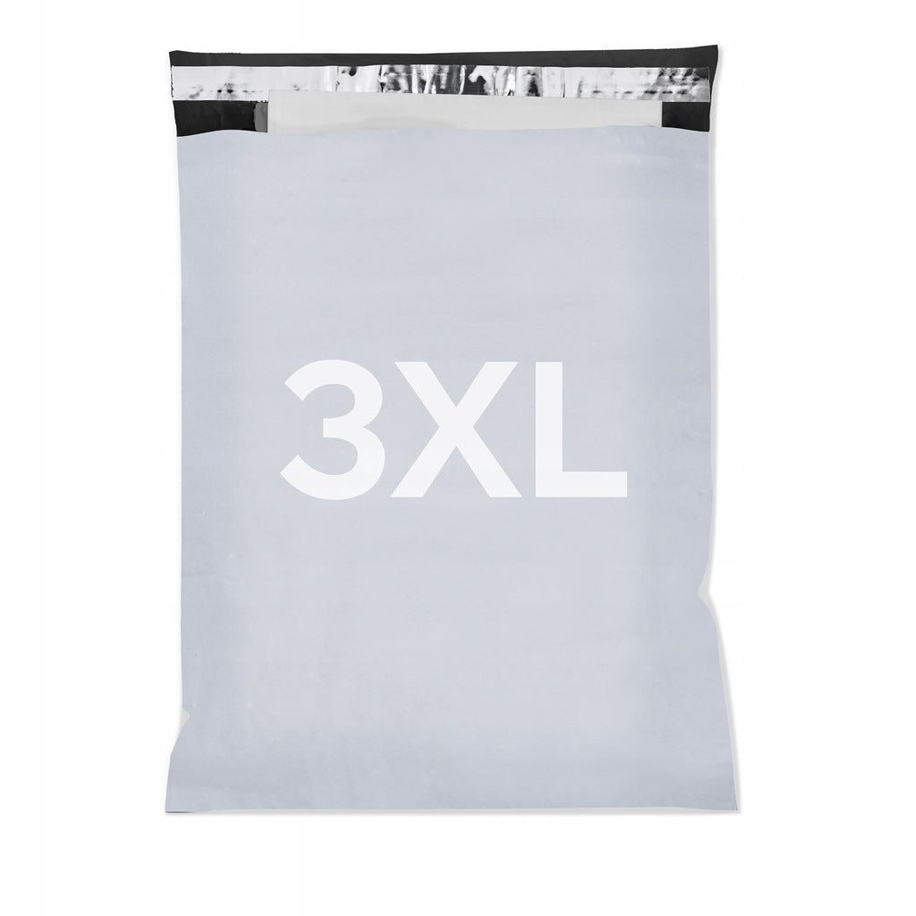 Versandbeutel Plastik Versandtaschen 3XL 400x550mm 50 Stk. GRAU