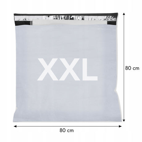 Versandbeutel Plastik Versandtaschen XXL 800x800mm 50 Stk. GRAU