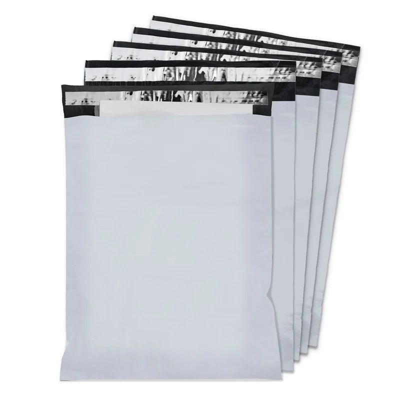 Graue Kurier-Folienbeutel 4XL 450x550mm Grau 50 Stück