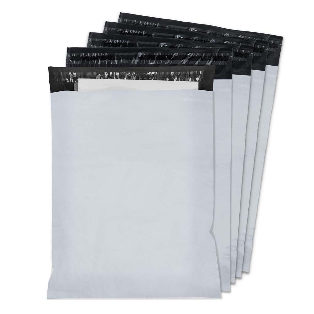 100 Stück B4 260x360 Versandbeutel Plastik Versandtaschen, Weiße Blickdicht Versandtasche