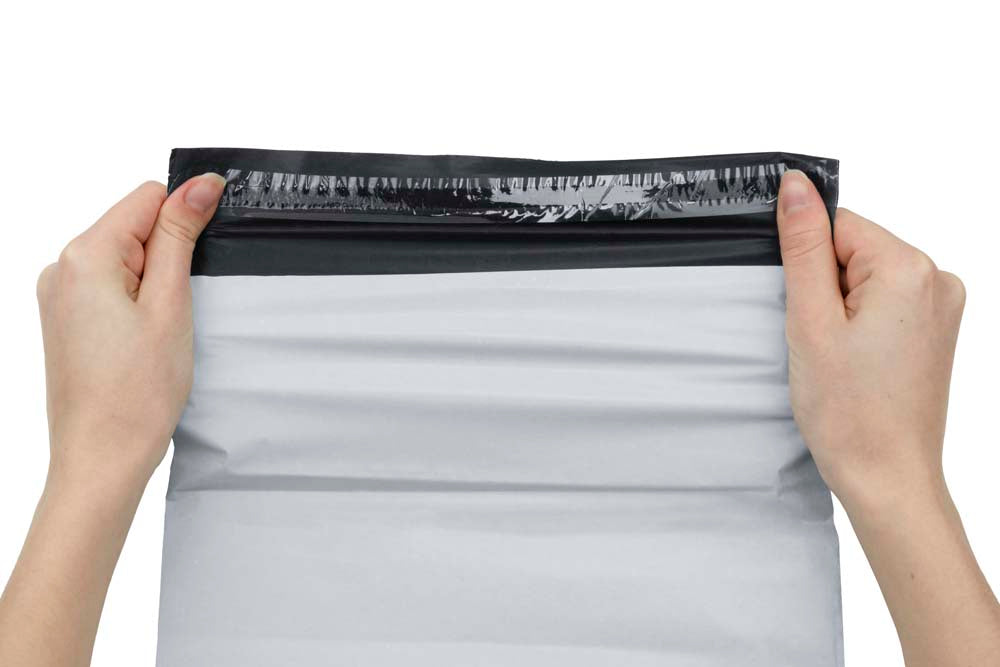 Versandbeutel Plastik Versandtaschen C4 240x325mm Grau 50 Stk.
