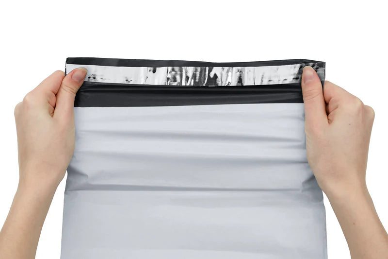 Graue Kurier-Folienbeutel 4XL 450x550mm Grau 50 Stück