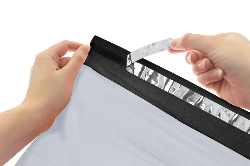 Graue Kurier-Folienbeutel 4XL 450x550mm Grau 50 Stück