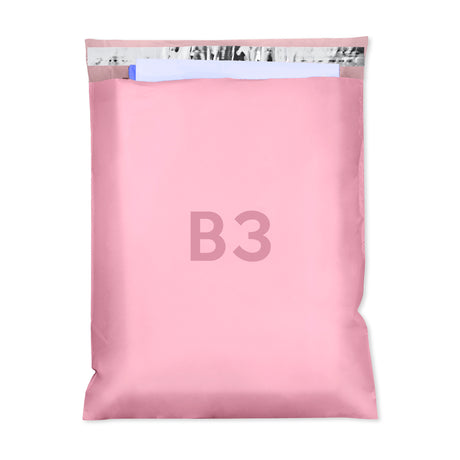 Versandbeutel Plastik Versandtaschen B3 400x500mm 50 Stk. ROSA