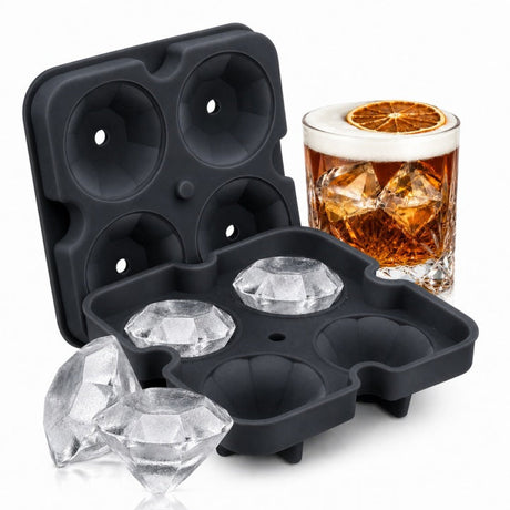 Silikon-Eiswürfelform Diamanten