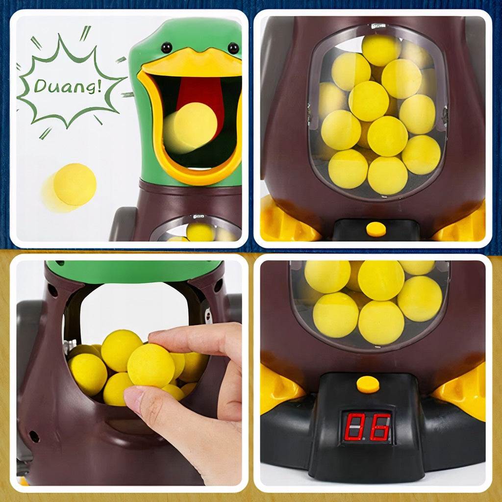 Zielschießen mit hungrigen Enten