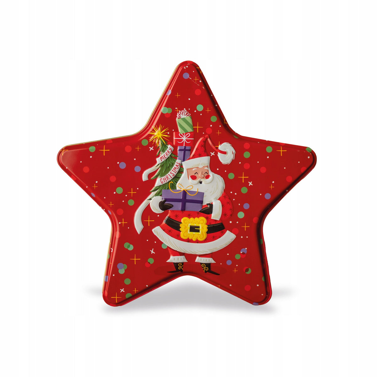 Metallbehälter in Sternform Nikolaus